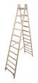Holz Stehleiter 2x12 Spr. SH2,55m Stabilo Krause 170149