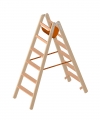 Holz Stehleiter 2x6 Stuf. SH0,98m Layher 1020.006