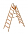 Holz Stehleiter 2x7 Stuf. SH1,22m Layher 1020.007
