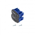 1 Paar Fußstopfen Gel.Tel 64x25mm blau Stabilo Krause 211231