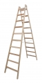 Holz Stehleiter 2x10 Spr. SH2,05m Stabilo Krause 170125