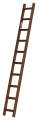 Alu Dachleiter sepiabraun 1x10 Spr. L2,80m Hymer 409310