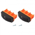 1 Paar Fußstopfen 77x25mm orange Monto Krause 211163
