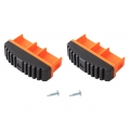 1 Paar Fußstopfen 97x25mm orange Monto Krause 211170