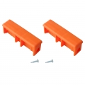 1 Paar Kopfstopfen 97x25mm orange Monto Krause 211224